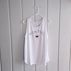 XL Women's "Mom Fuel" Wine Graphic Tank